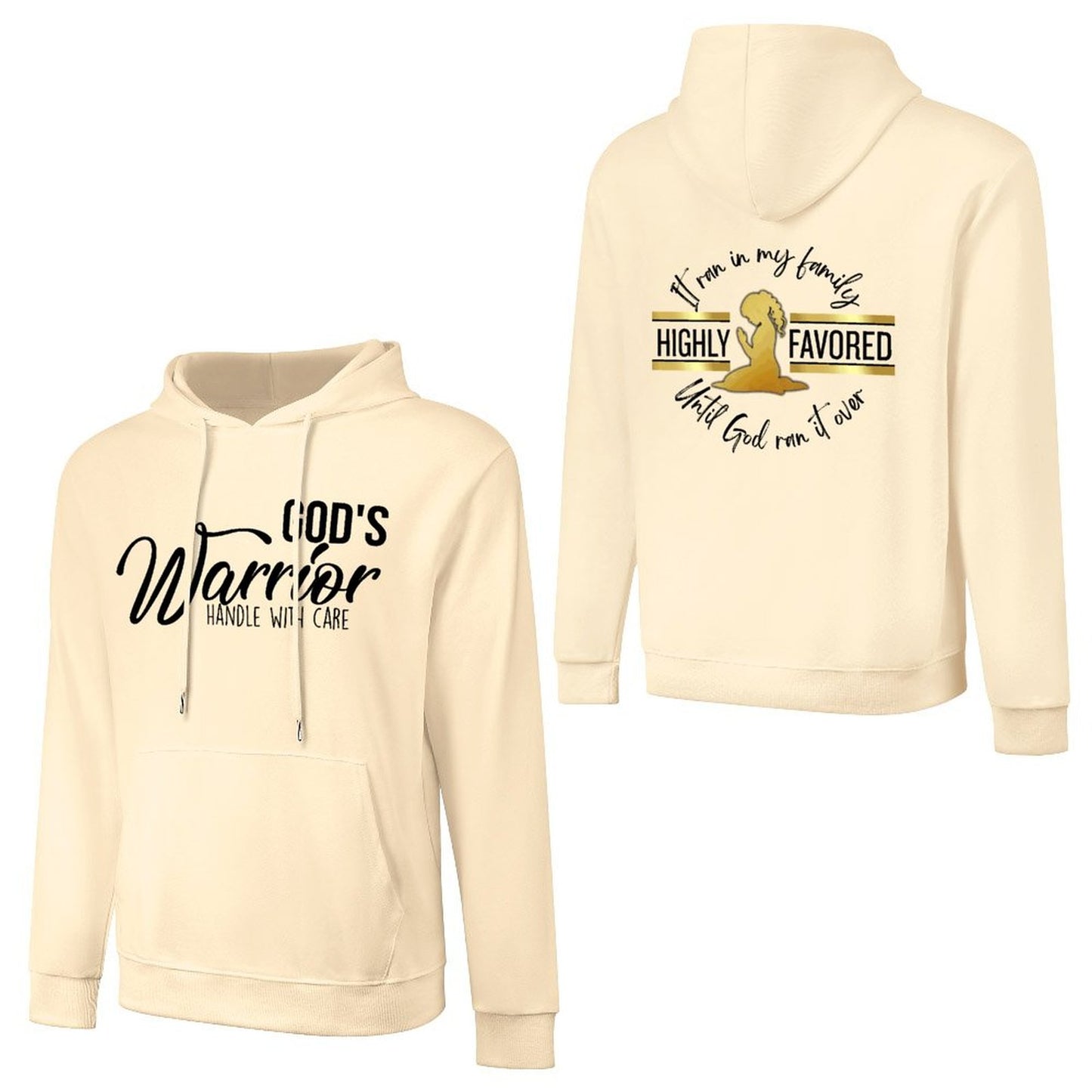 God's Favored - Cotton Hoodie with Pocket