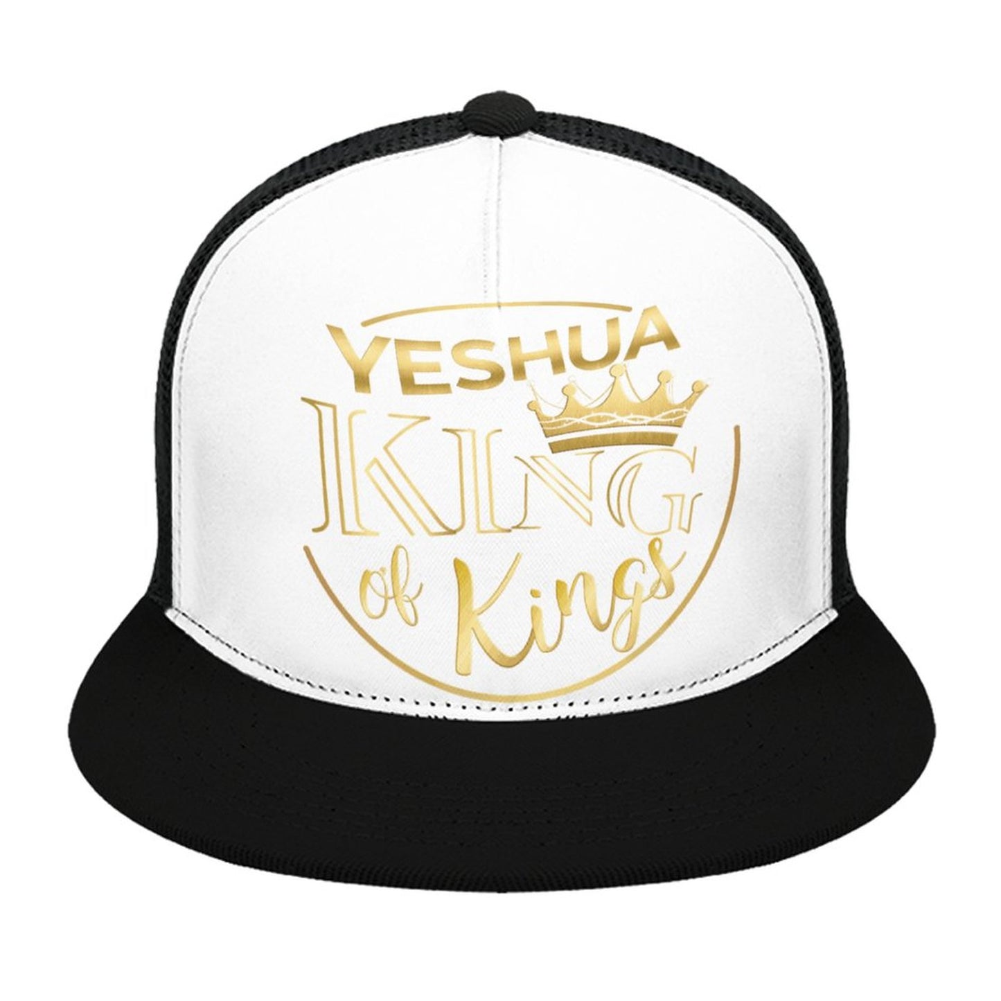 YESHUA, King of Kings - Flat Brim Trucker Hat