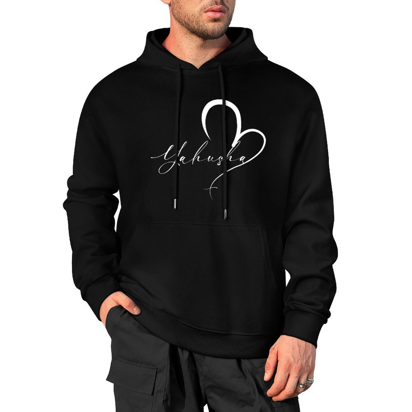 Minimalist, Yahusha - Cotton Hoodie with Pocket