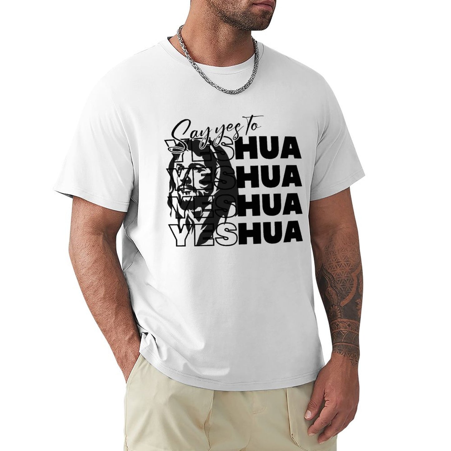 Say Yeshua - Men's Cotton Tee Shirt