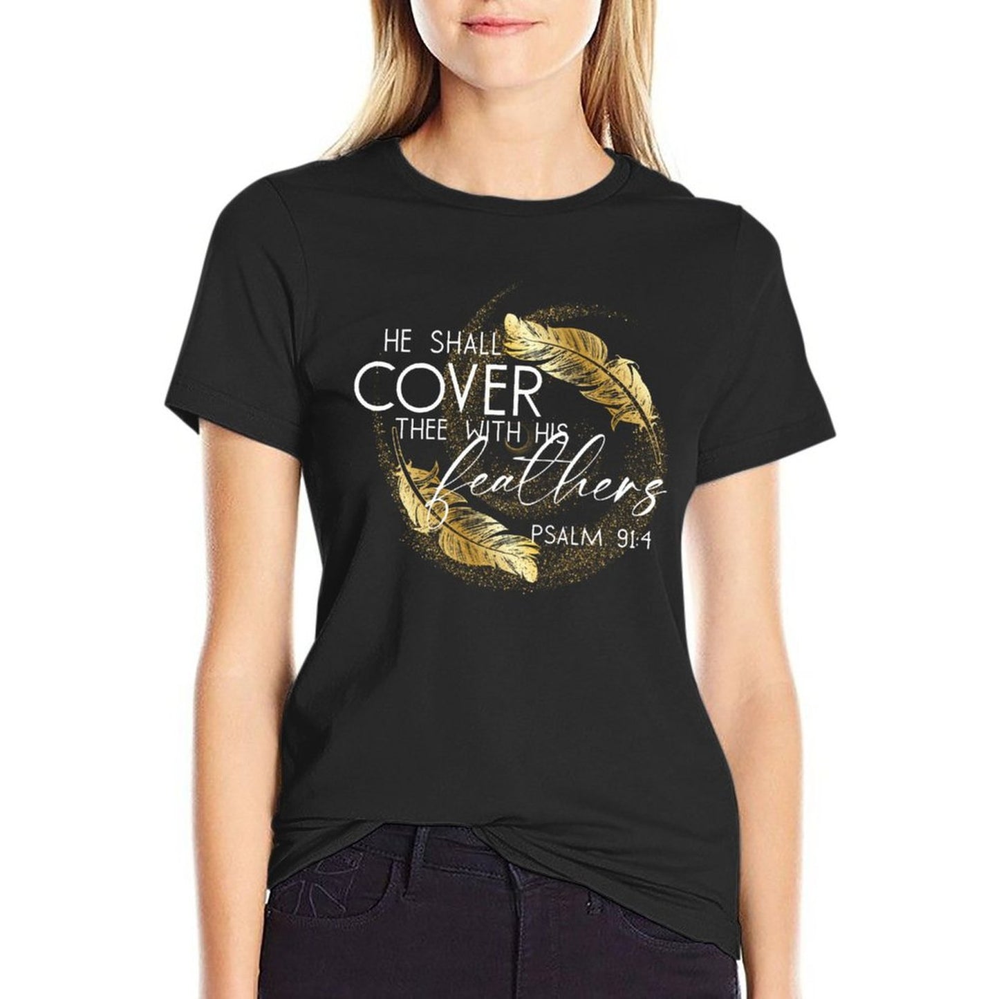 Covered in Feathers - Women's 100% Cotton Tee