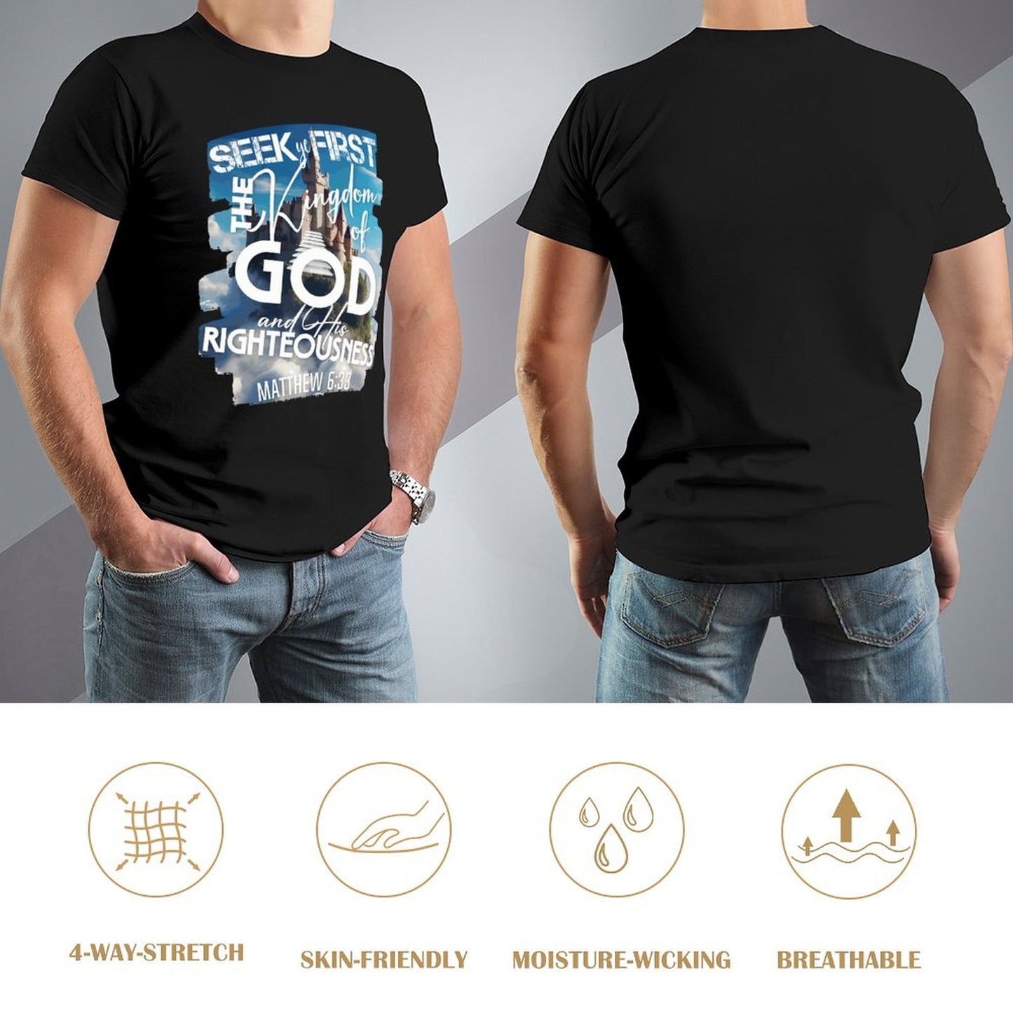 Kingdom of God - Men's Cotton Tee Shirt