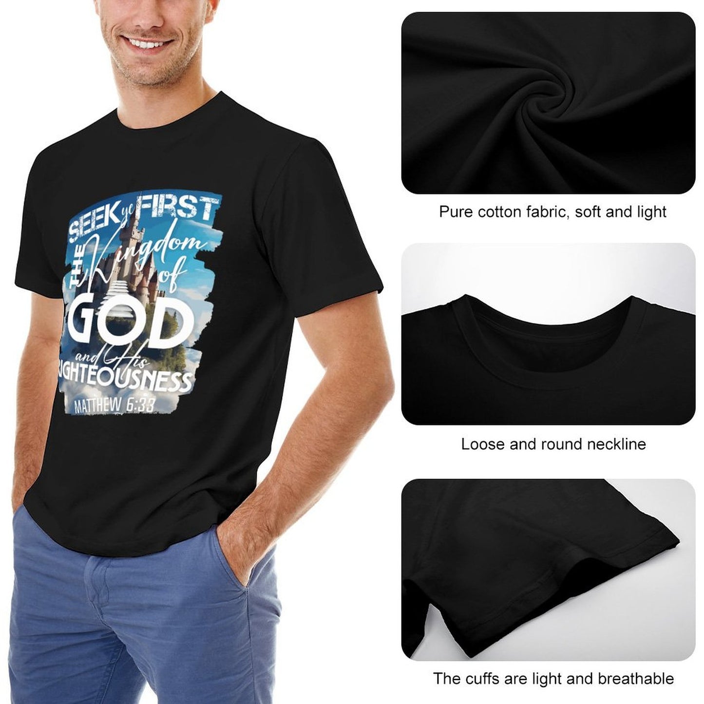 Kingdom of God - Men's Cotton Tee Shirt