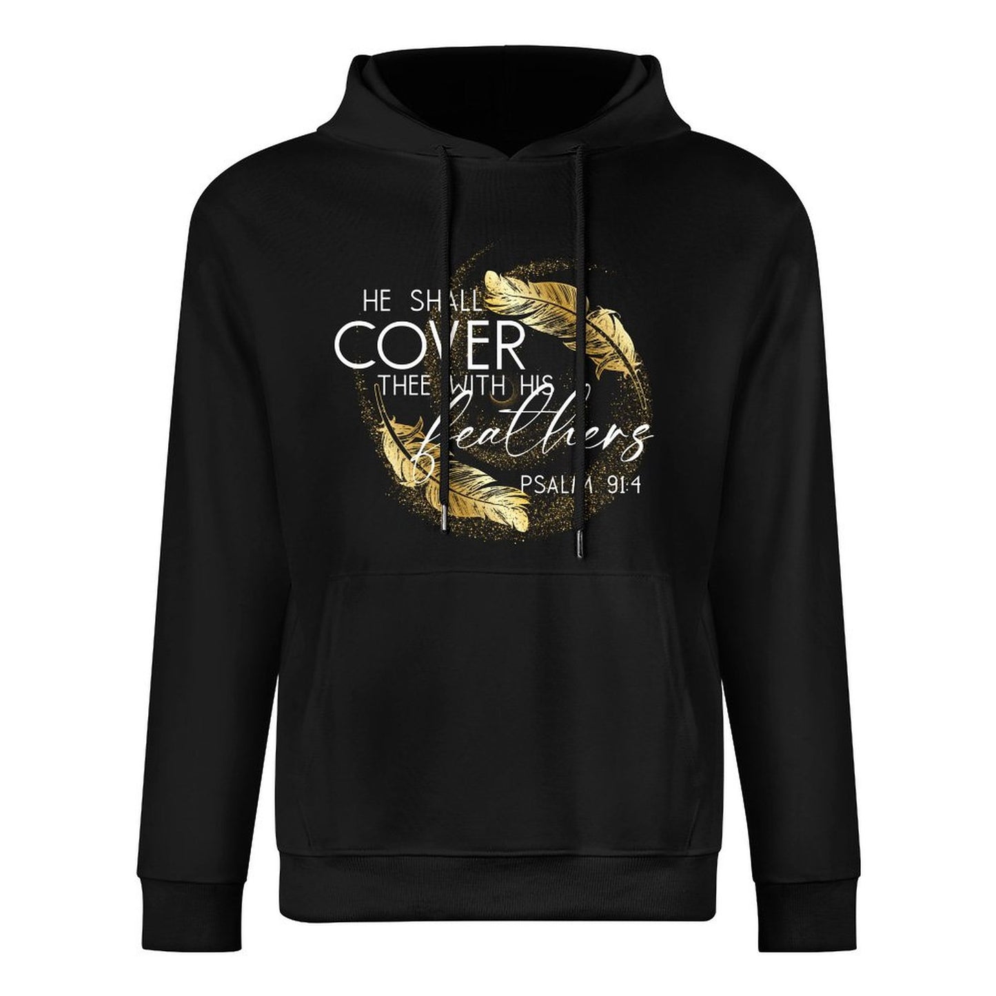Covered in Feathers - Cotton Hoodie with Pocket