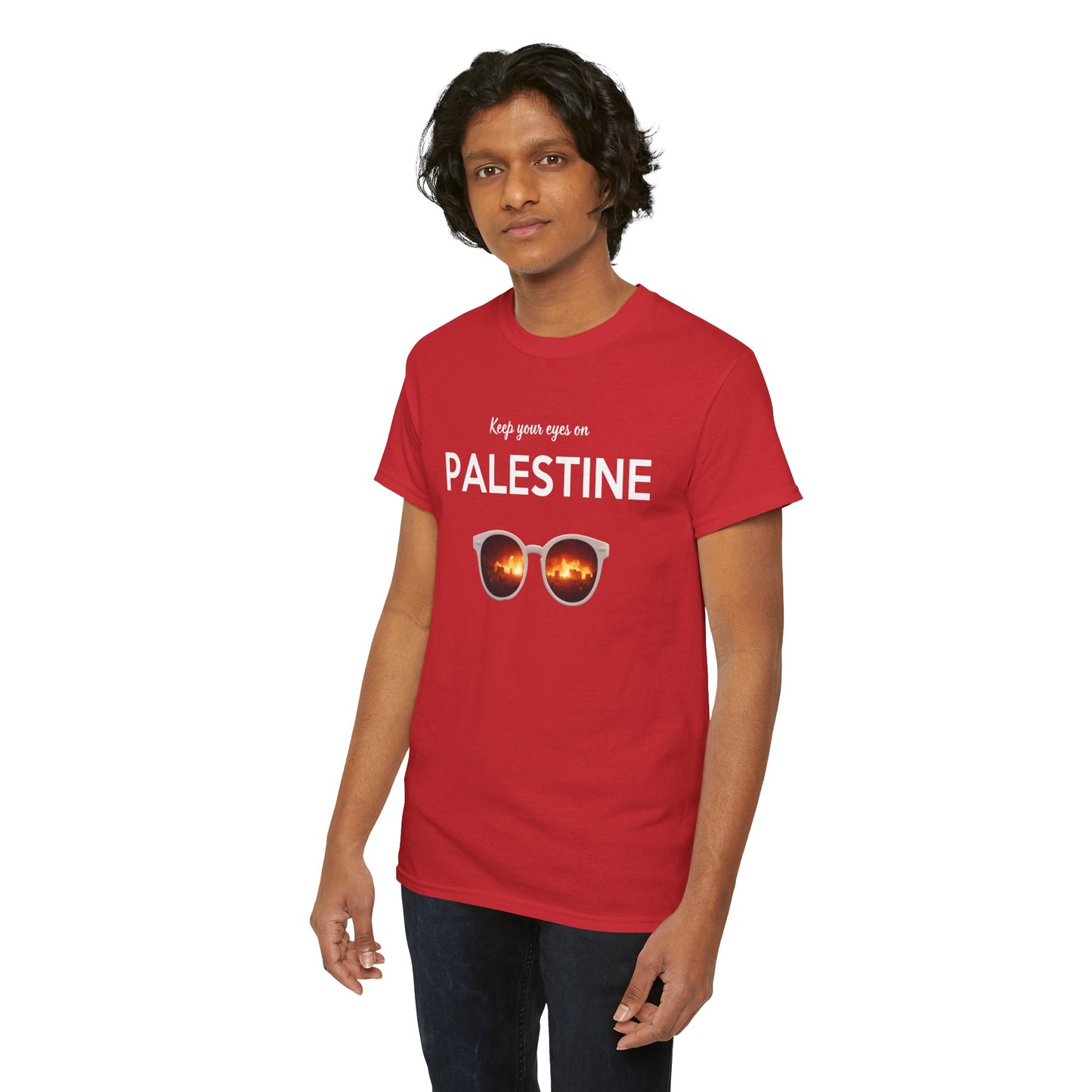 2 Eyes On Palestine - Unisex Cotton Tee