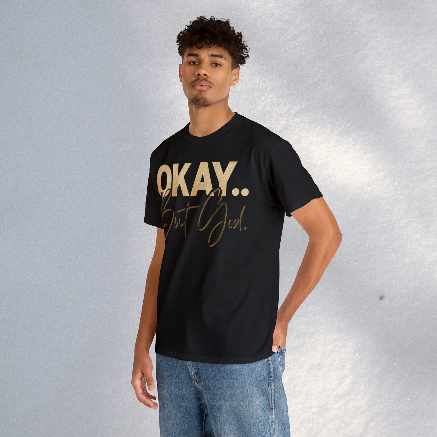 But God in Black - Heavy Cotton Tee (Unisex)
