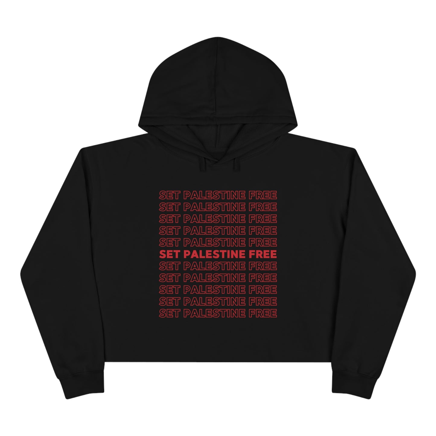 Set Palestine Free - Crop Hoodie