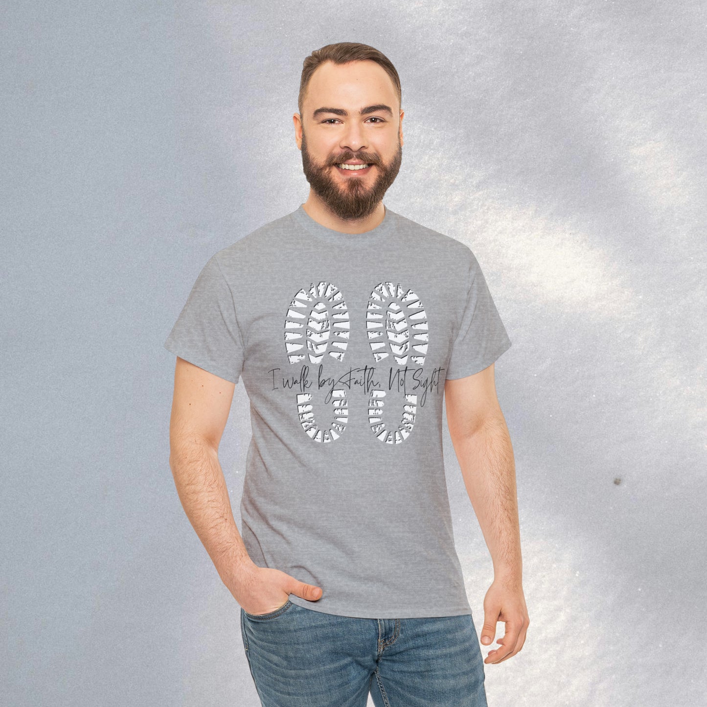 Walk By Faith - Heavy Cotton Tee (Unisex)