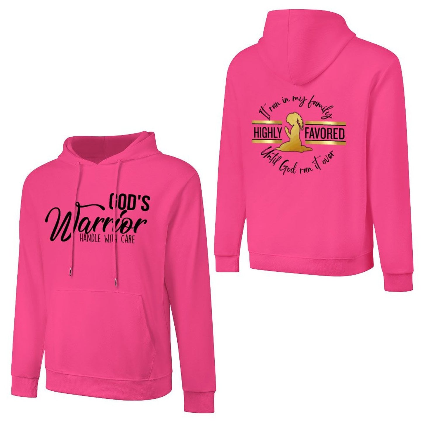 God's Favored - Cotton Hoodie with Pocket