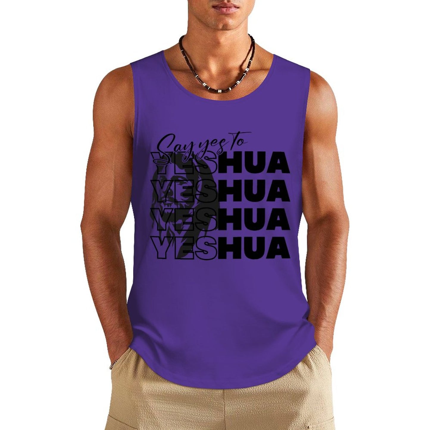 Say Yeshua - Men's Cotton Tank Top