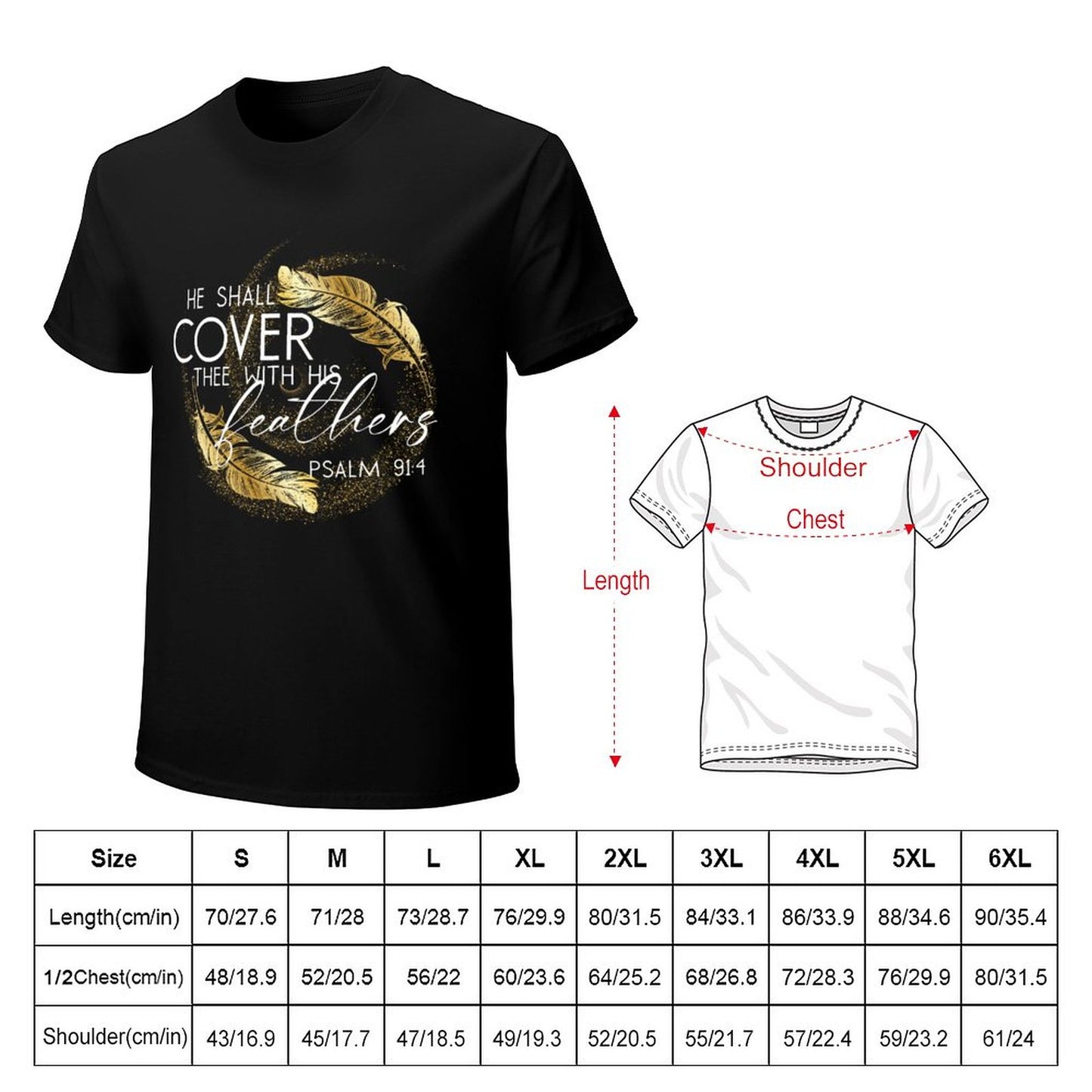 Covered in Feathers - Men's Cotton Tee Shirt