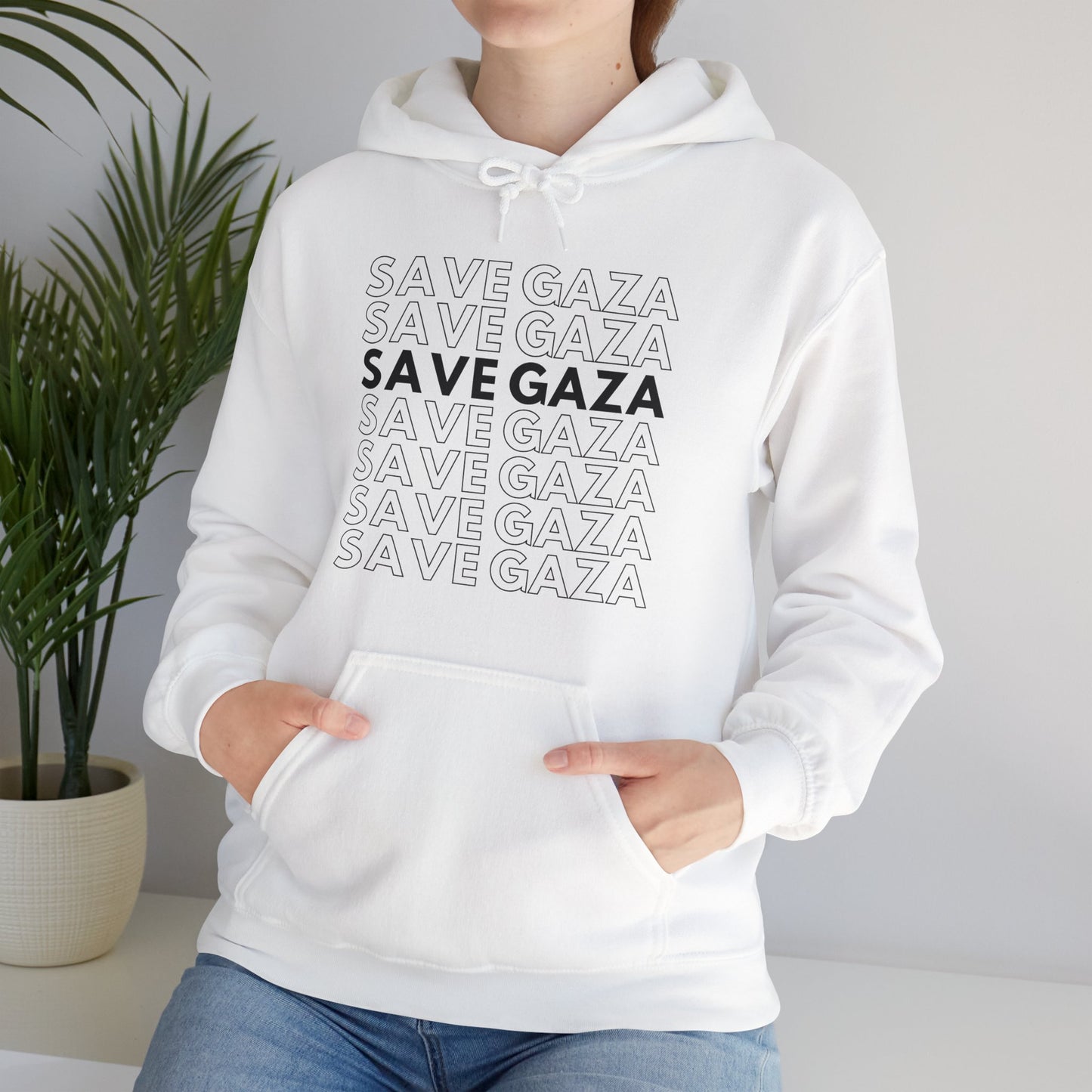 Save Gaza - Unisex Hooded Sweatshirt