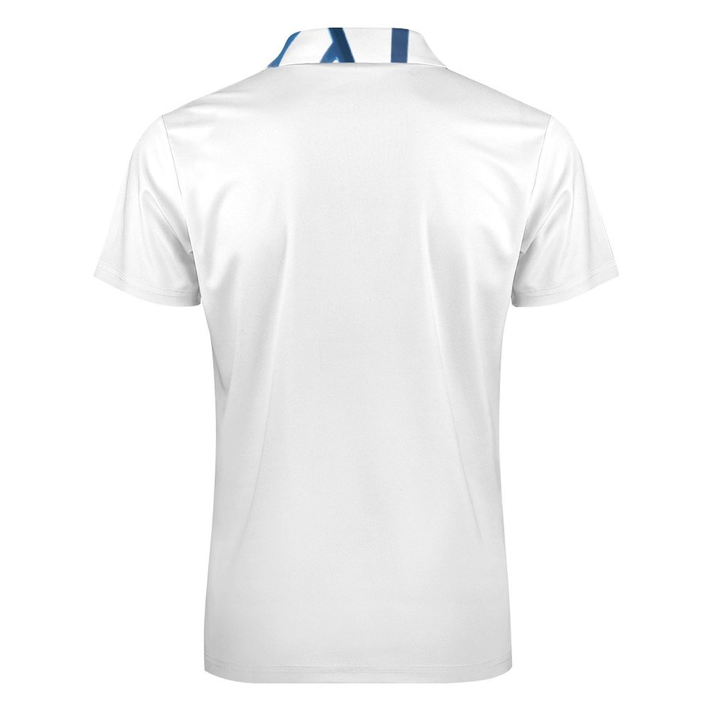 YESHUA, Living Waters - Men's Short Sleeve POLO Shirt with Zipper