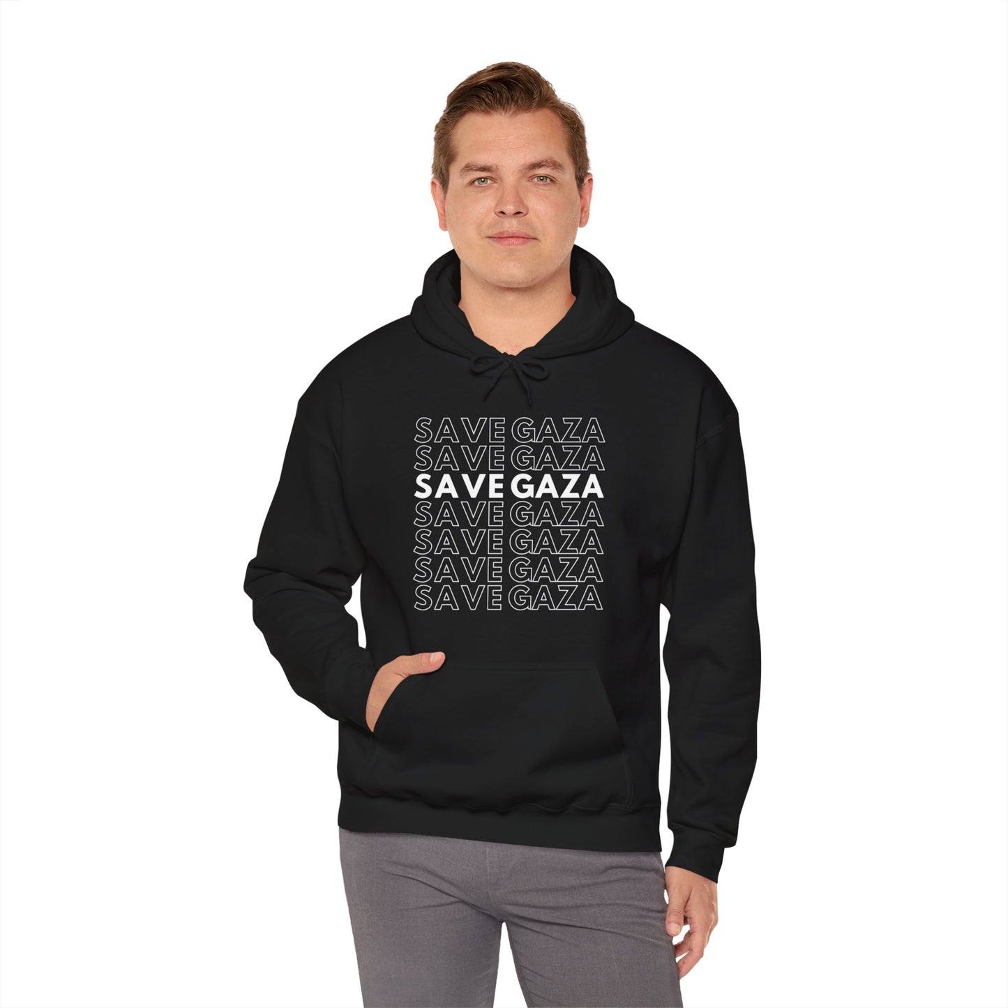 Save Gaza - Unisex Hooded Sweatshirt
