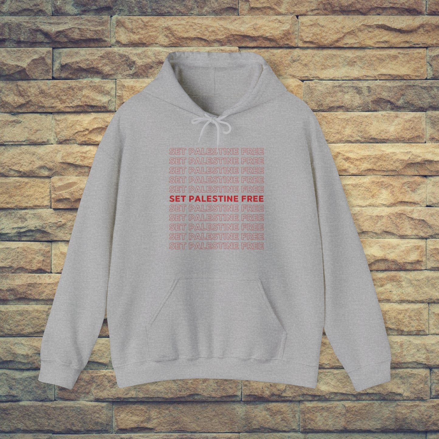 Set Palestine Free - Unisex Hooded Sweatshirt