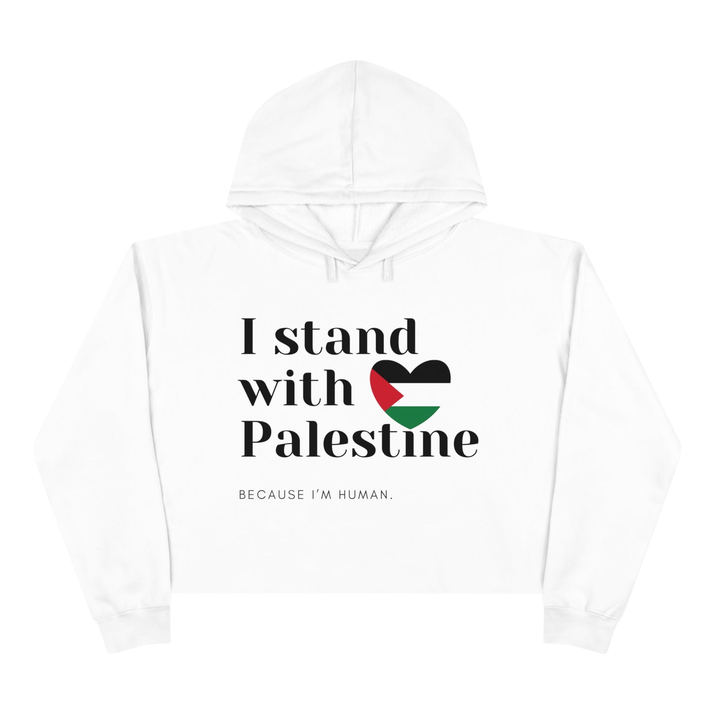 Because I'm Human - Crop Hoodie