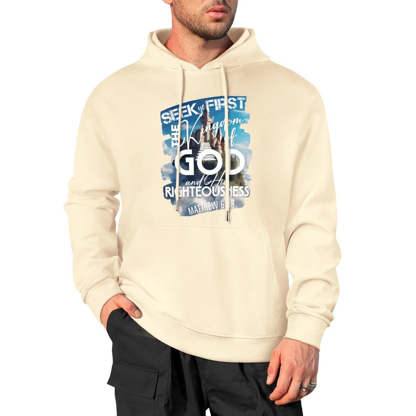 Kingdom of God - Cotton Hoodie with Pocket