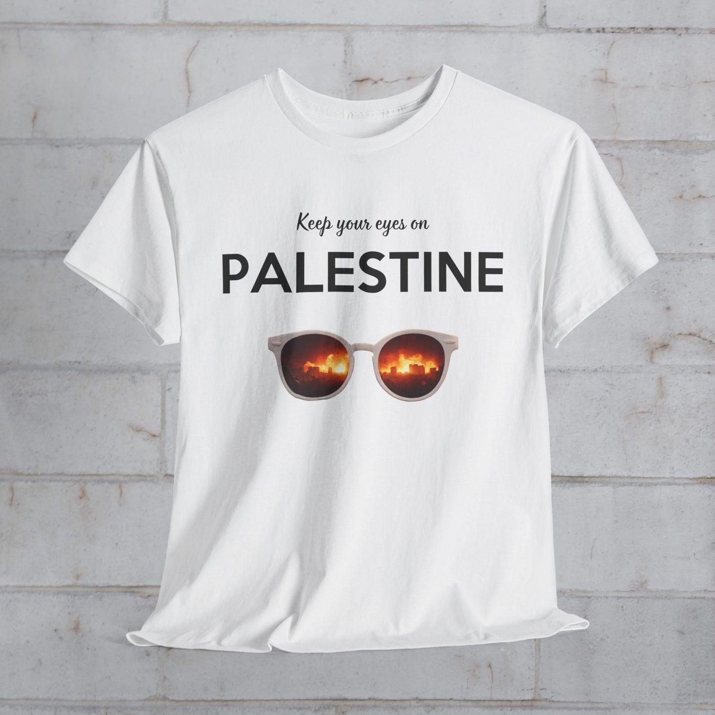 2 Eyes On Palestine - Unisex Cotton Tee
