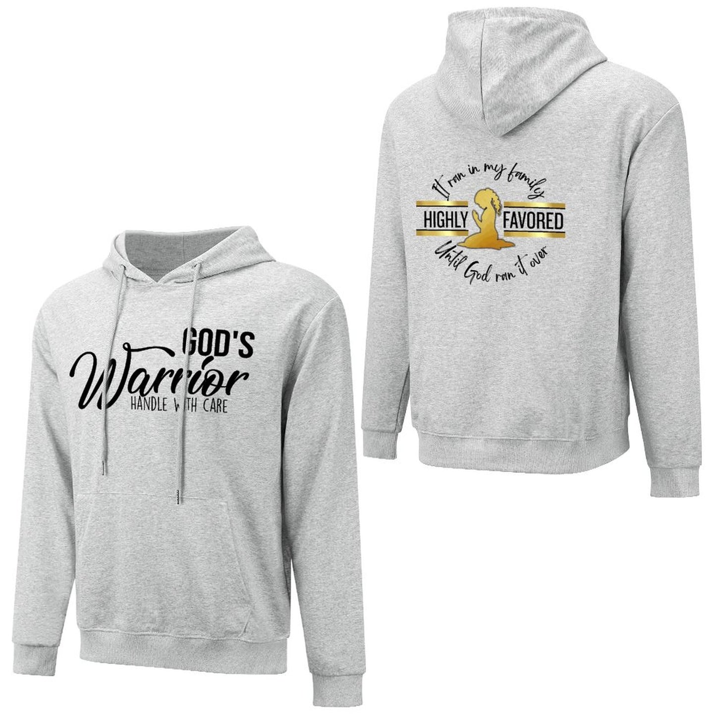 God's Favored - Cotton Hoodie with Pocket