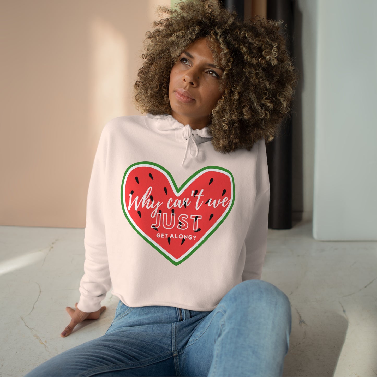 Get Along - Crop Hoodie