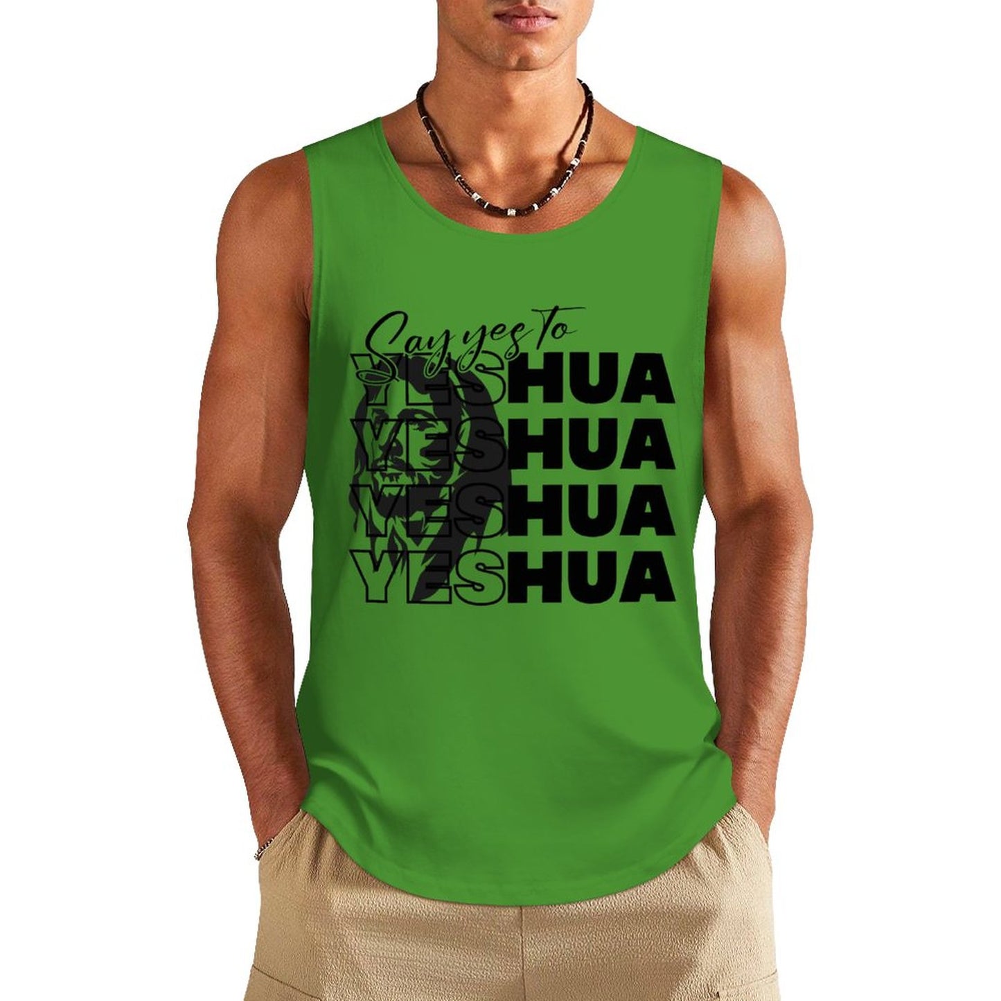 Say Yeshua - Men's Cotton Tank Top