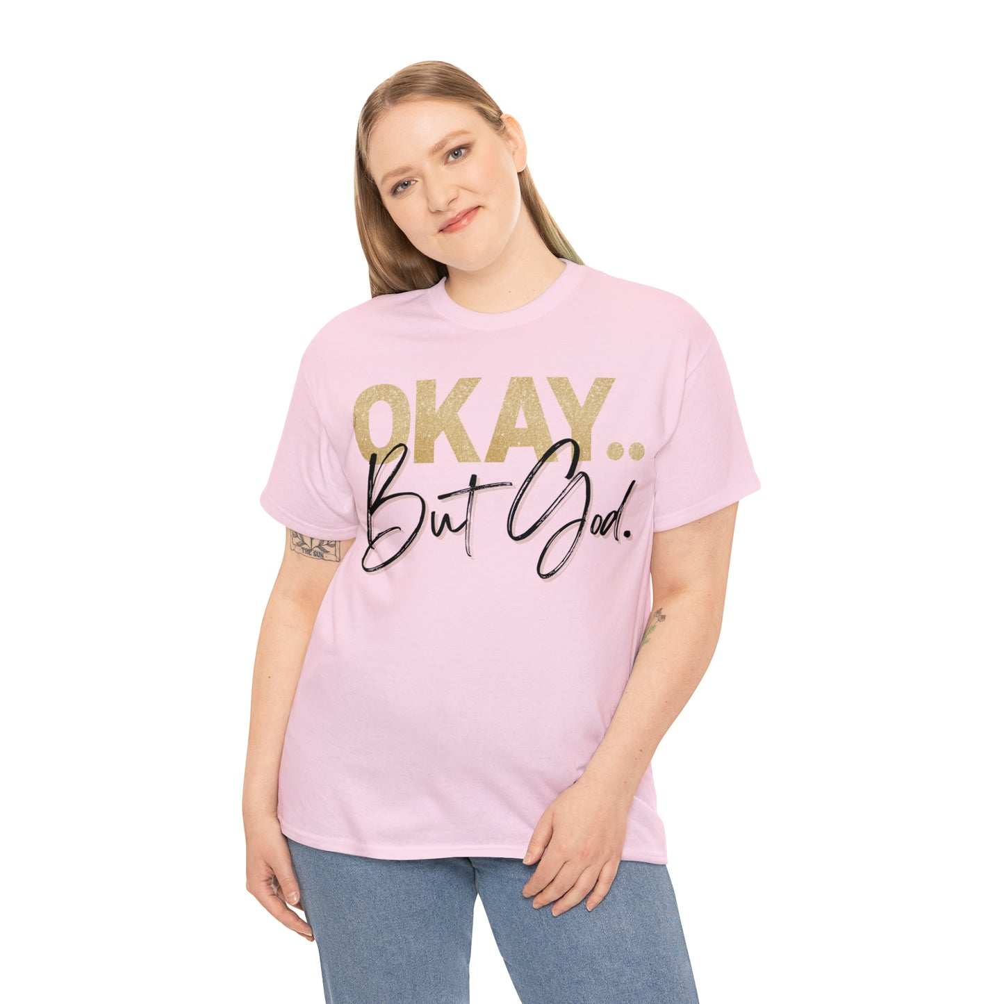 But God in Black - Heavy Cotton Tee (Unisex)