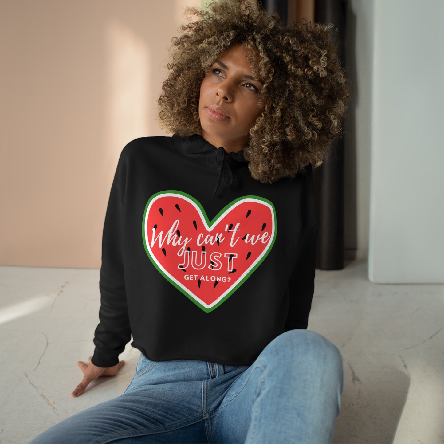 Get Along - Crop Hoodie