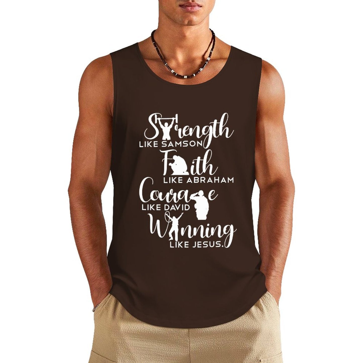 #Winning Like Jesus - Men's Cotton Tank Top