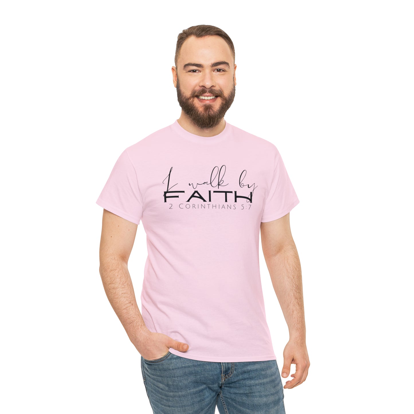 By Faith - Heavy Cotton Tee (Unisex)