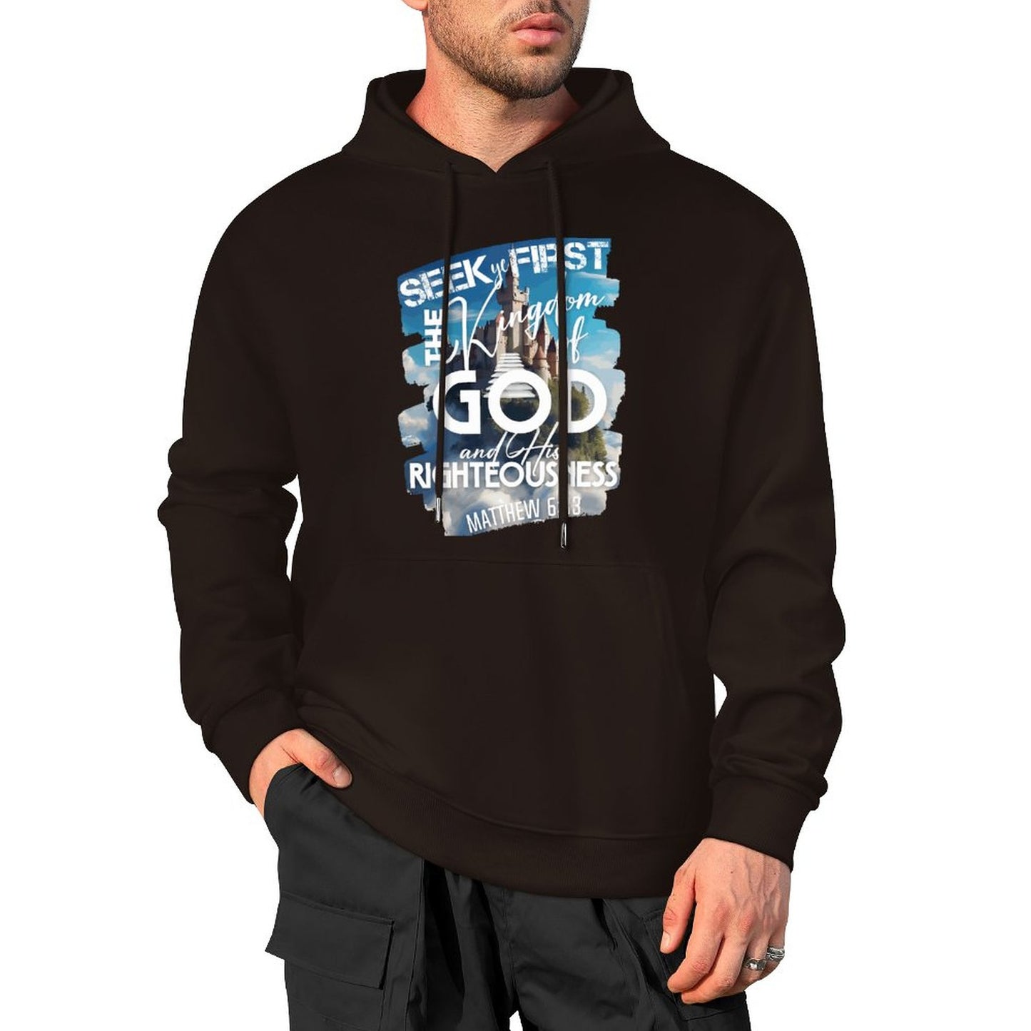 Kingdom of God - Cotton Hoodie with Pocket