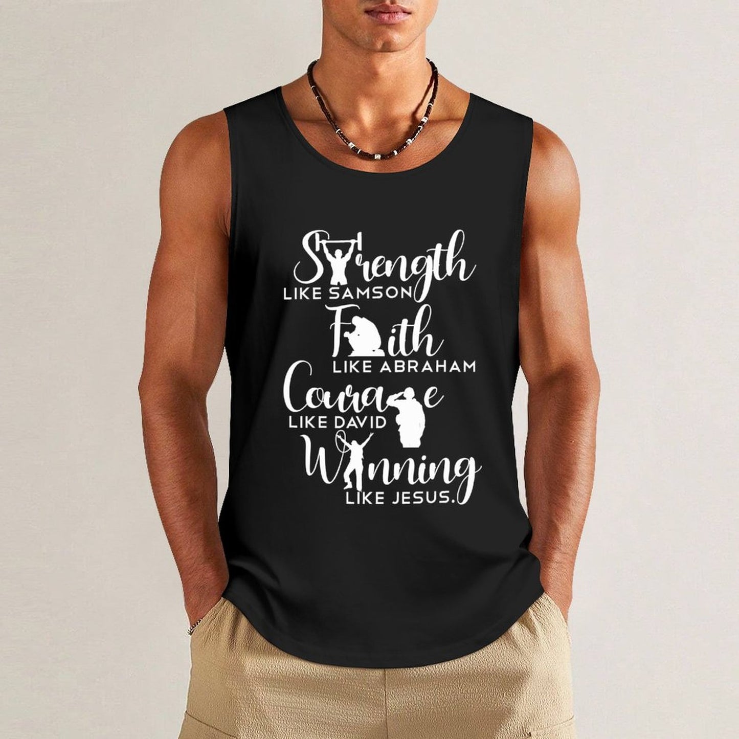 #Winning Like Jesus - Men's Cotton Tank Top