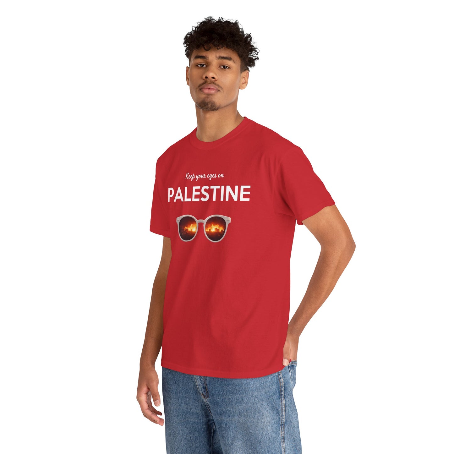 2 Eyes On Palestine - Unisex Cotton Tee