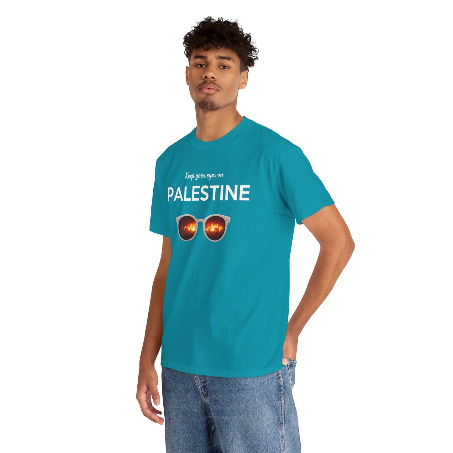 2 Eyes On Palestine - Unisex Cotton Tee