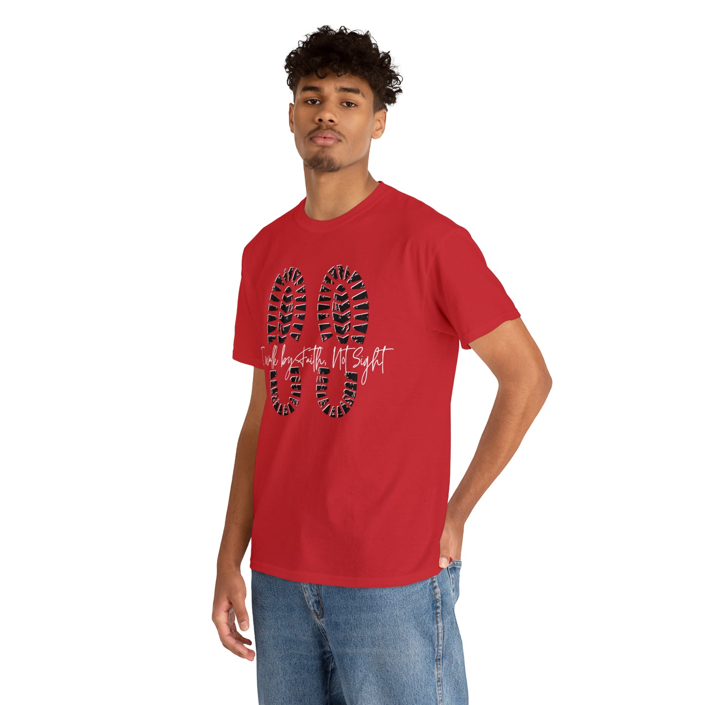 Walk By Faith - Heavy Cotton Tee (Unisex)