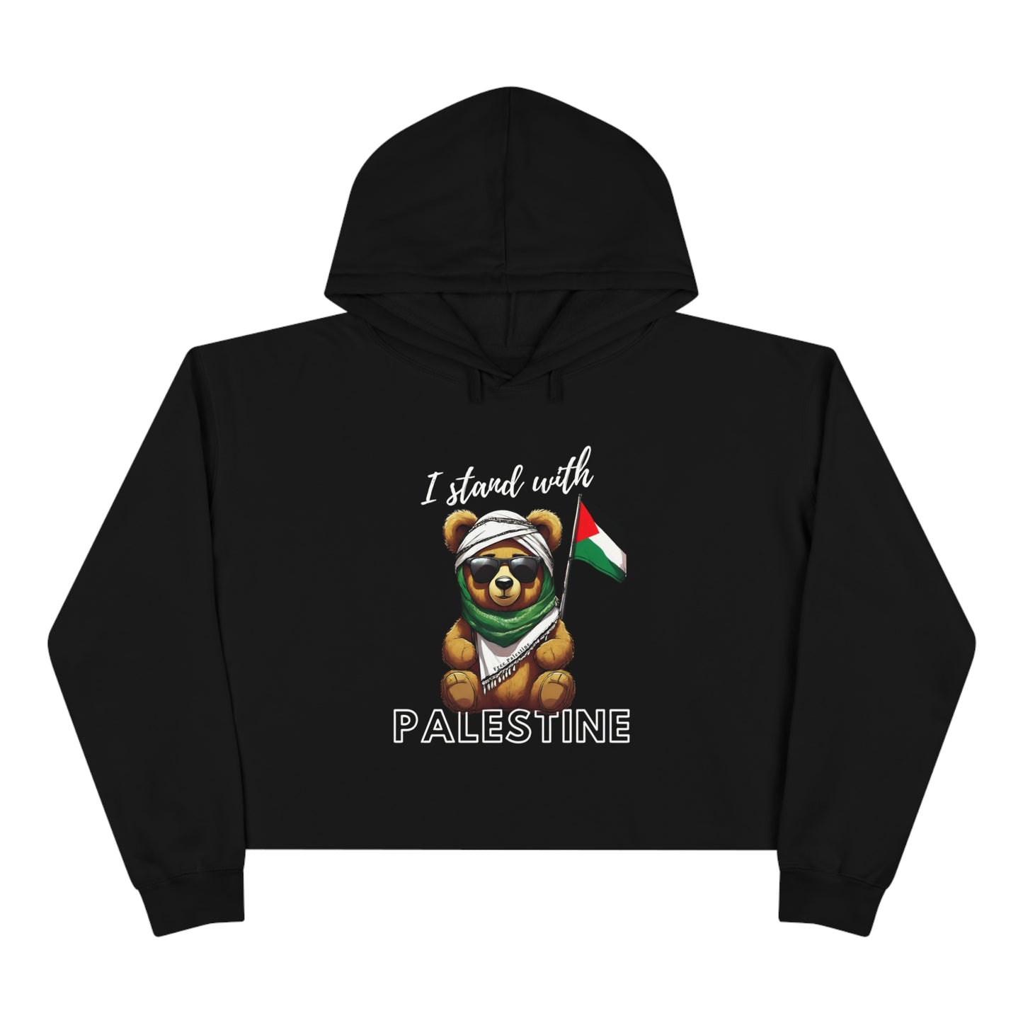 Teddy Palestine - Crop Hoodie