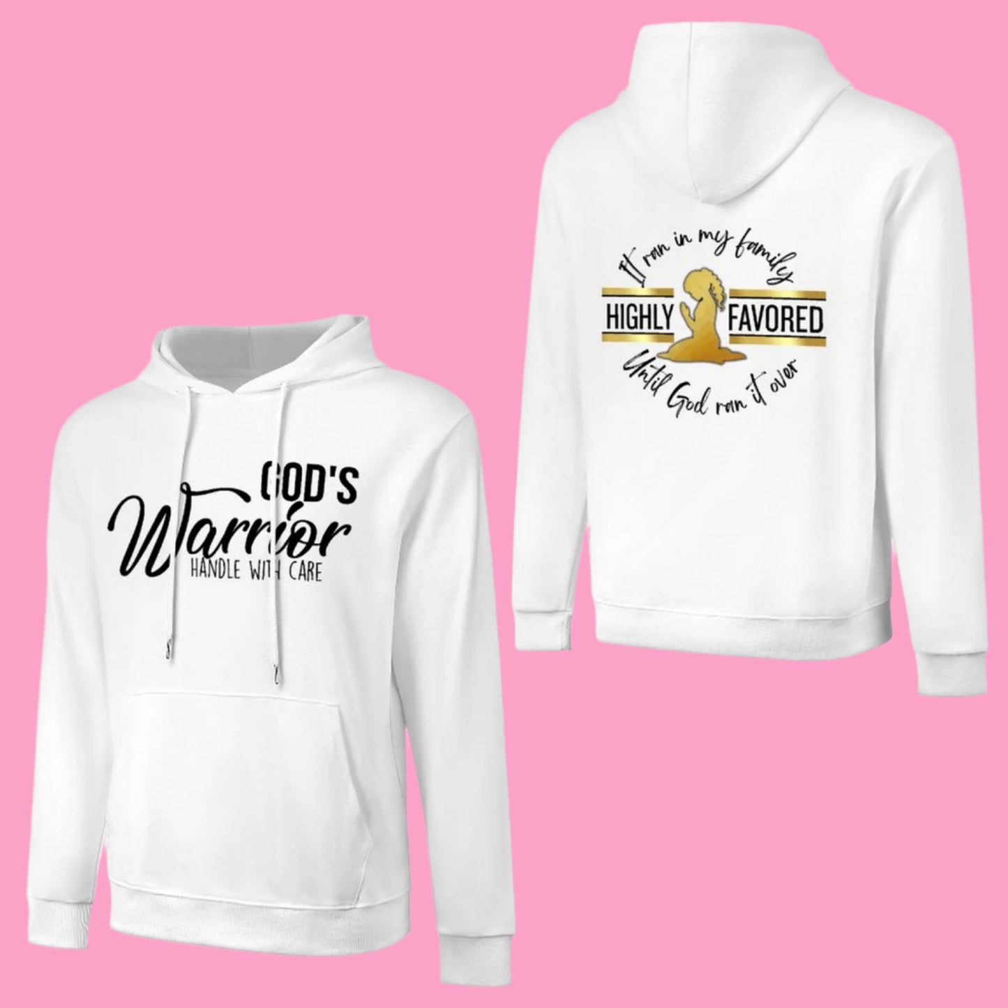 God's Favored - Cotton Hoodie with Pocket