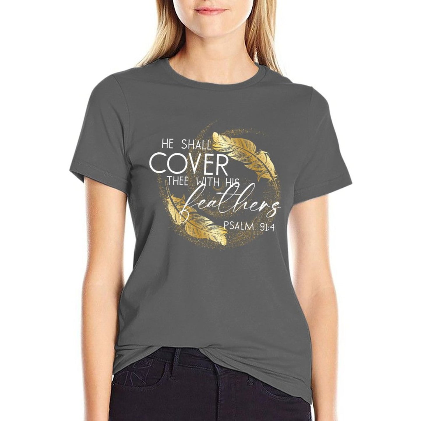 Covered in Feathers - Women's 100% Cotton Tee