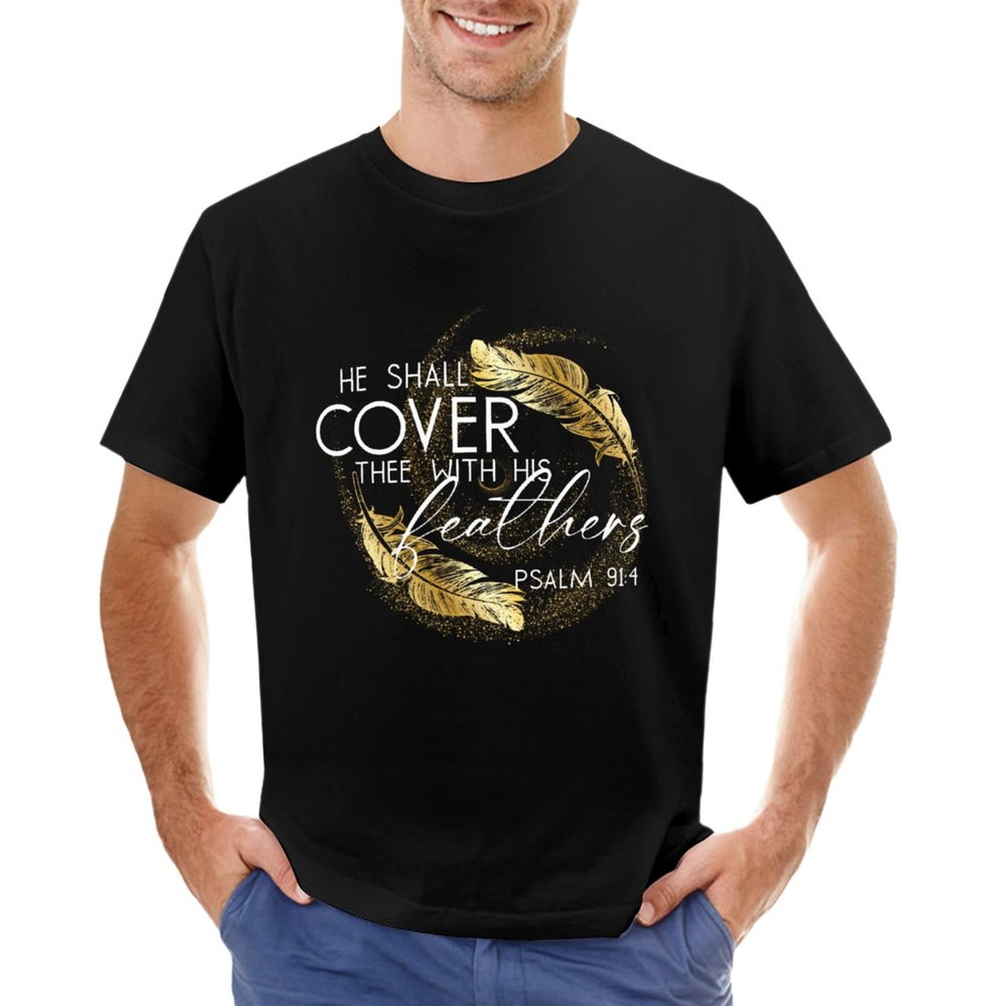 Covered in Feathers - Men's Cotton Tee Shirt