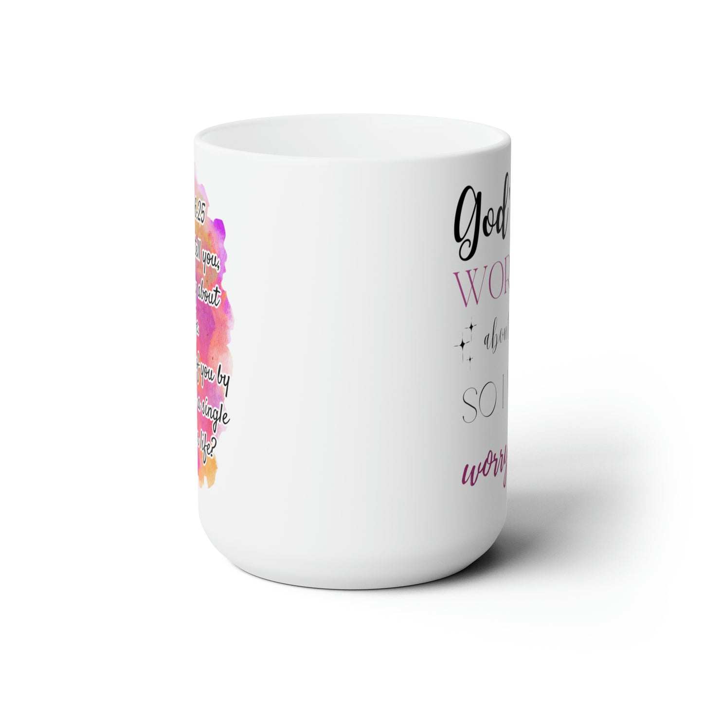 God's Not Worried - Ceramic Mug 15oz