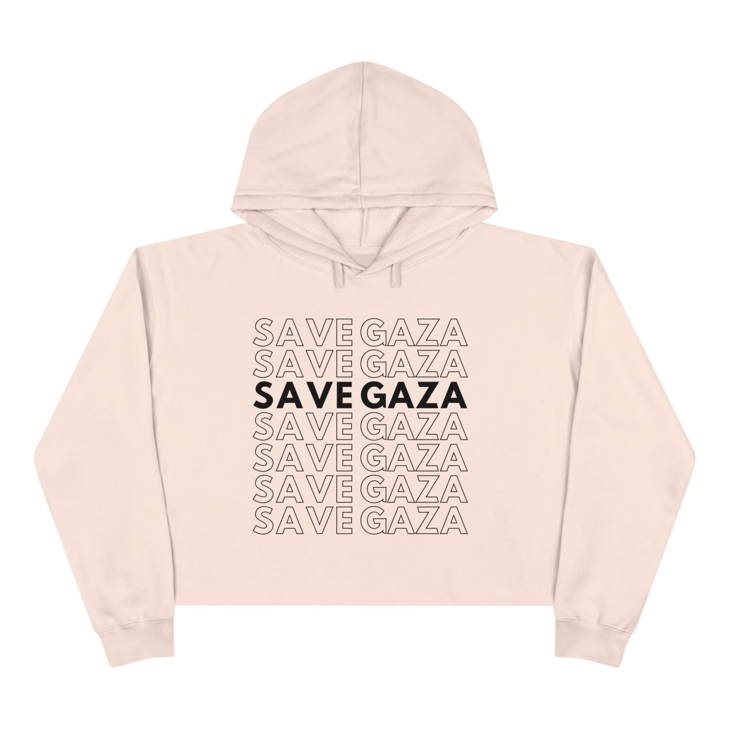 Save Gaza - Crop Hoodie