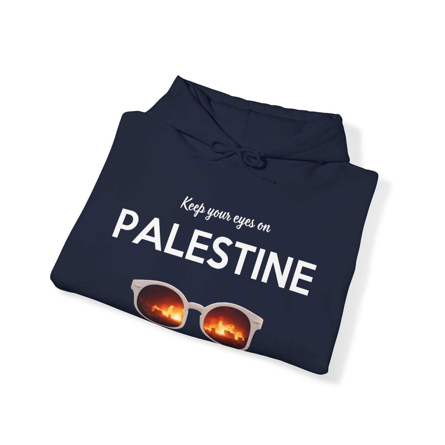 2 Eyes On Palestine - Unisex Hooded Sweatshirt
