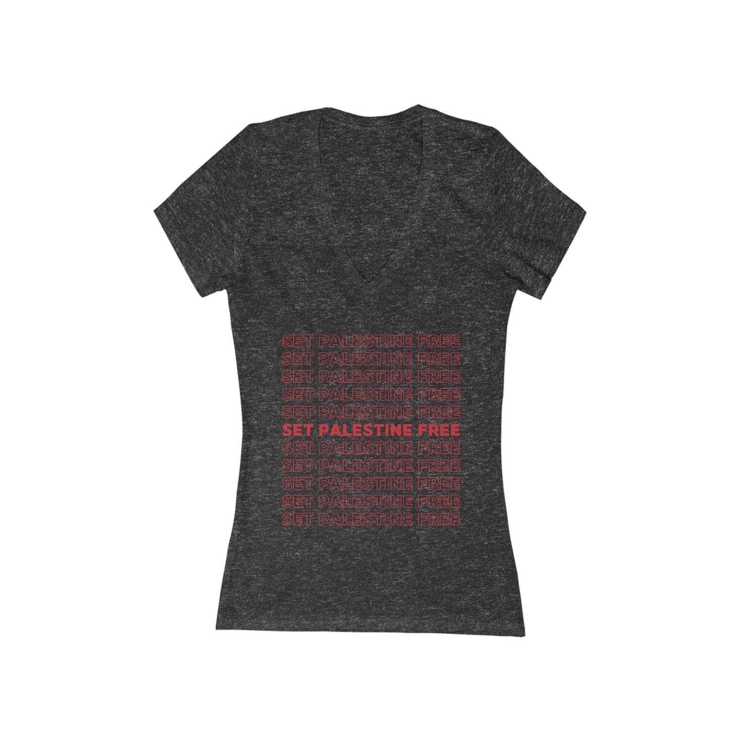 Set Palestine Free - Women's Deep V-Neck Tee