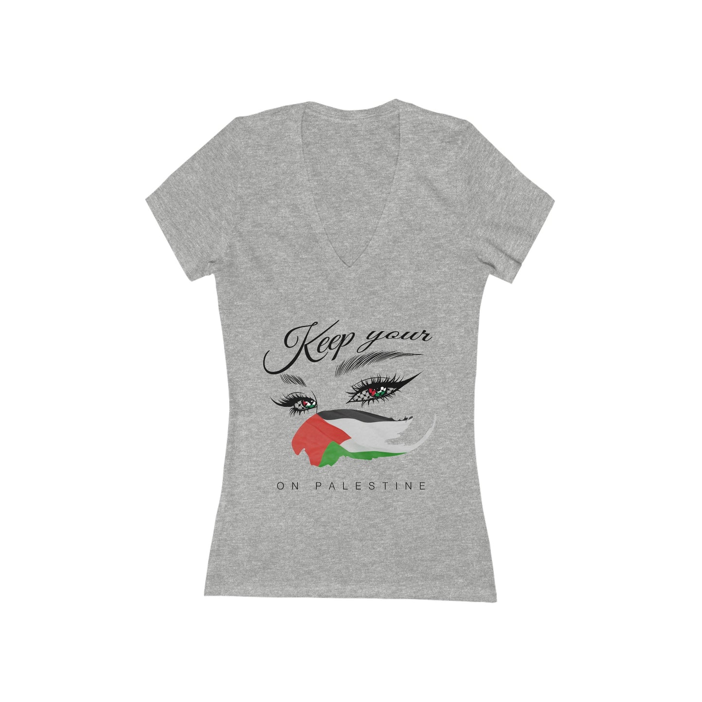 Eyes - Women's Deep V-Neck Tee