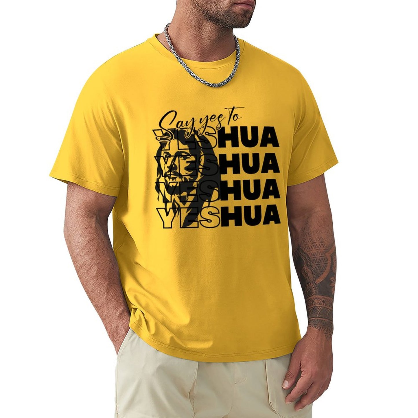 Say Yeshua - Men's Cotton Tee Shirt