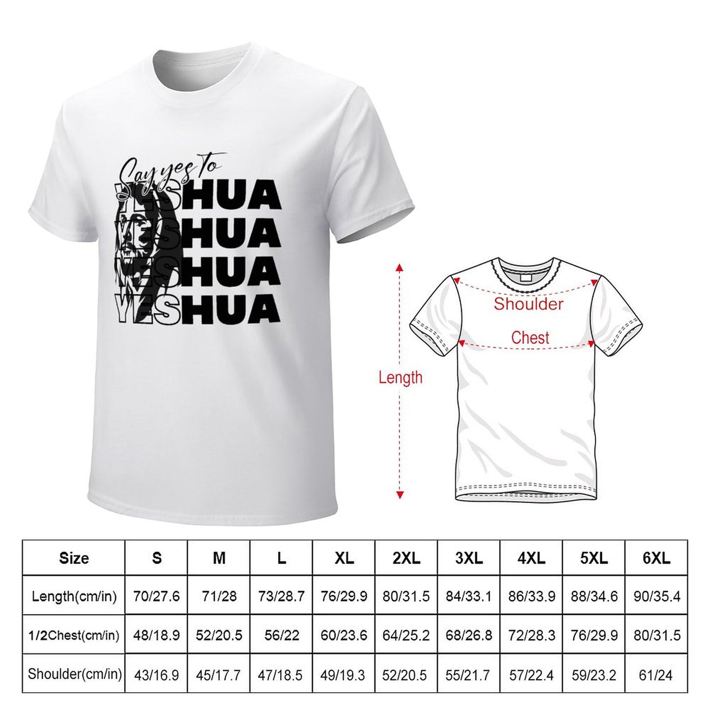 Say Yeshua - Men's Cotton Tee Shirt