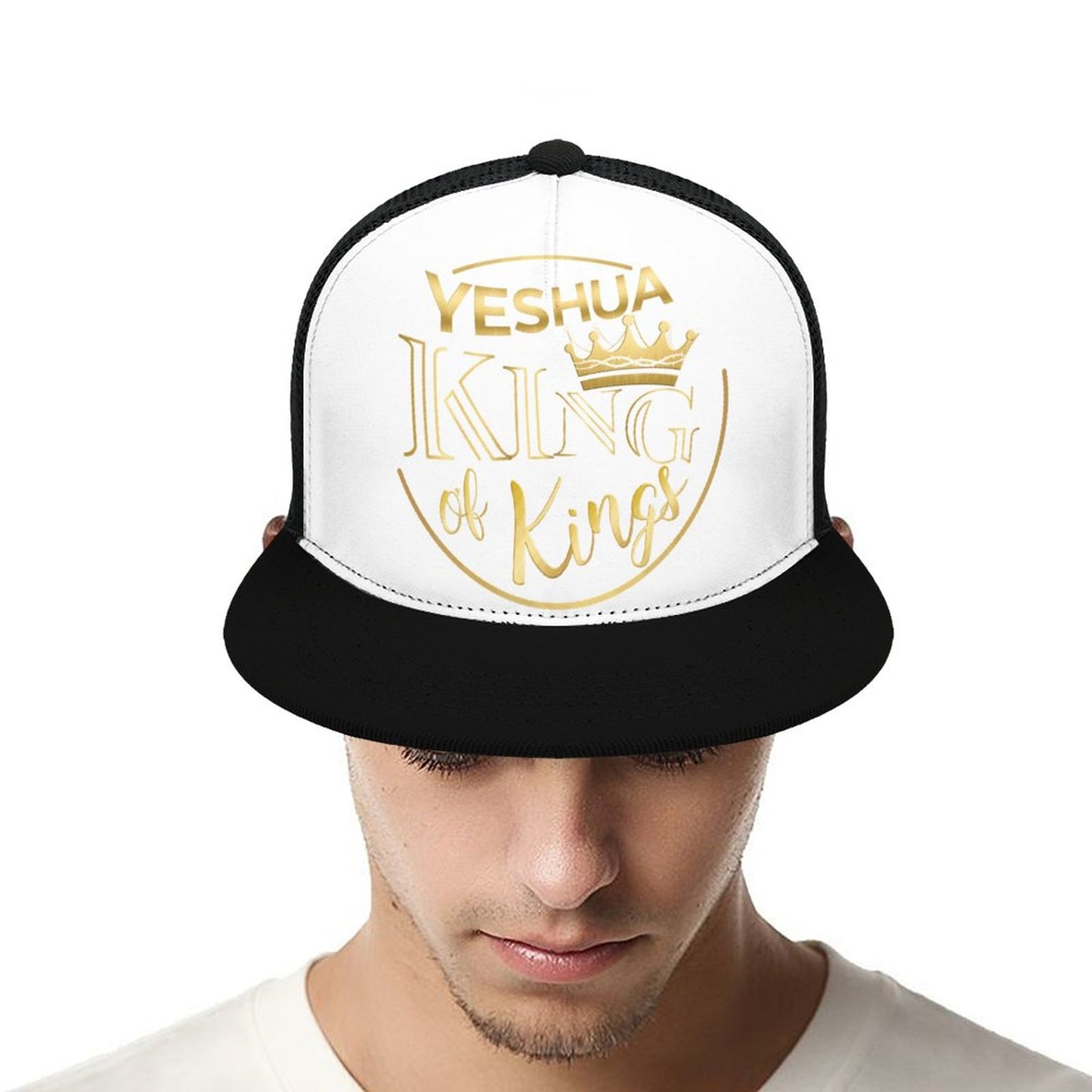 YESHUA, King of Kings - Flat Brim Trucker Hat