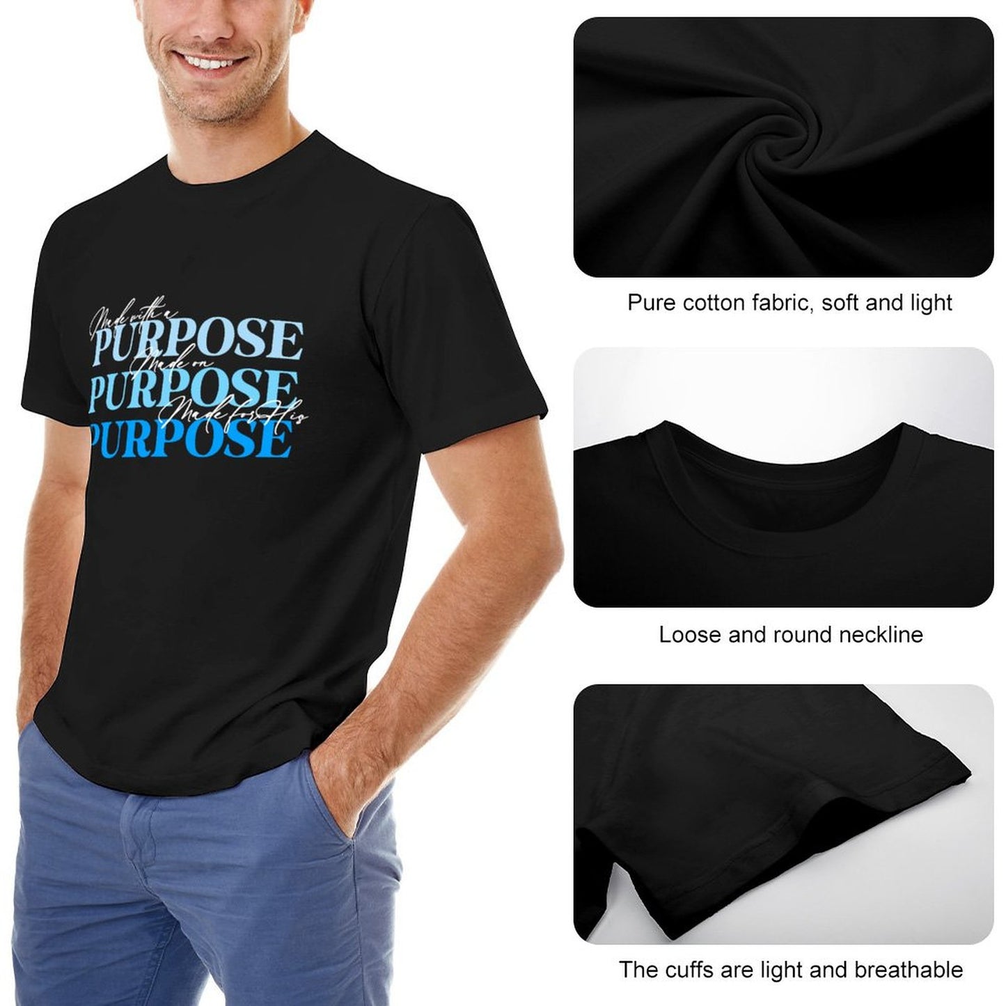 Minimalist on Purpose - Men's Cotton Tee Shirt