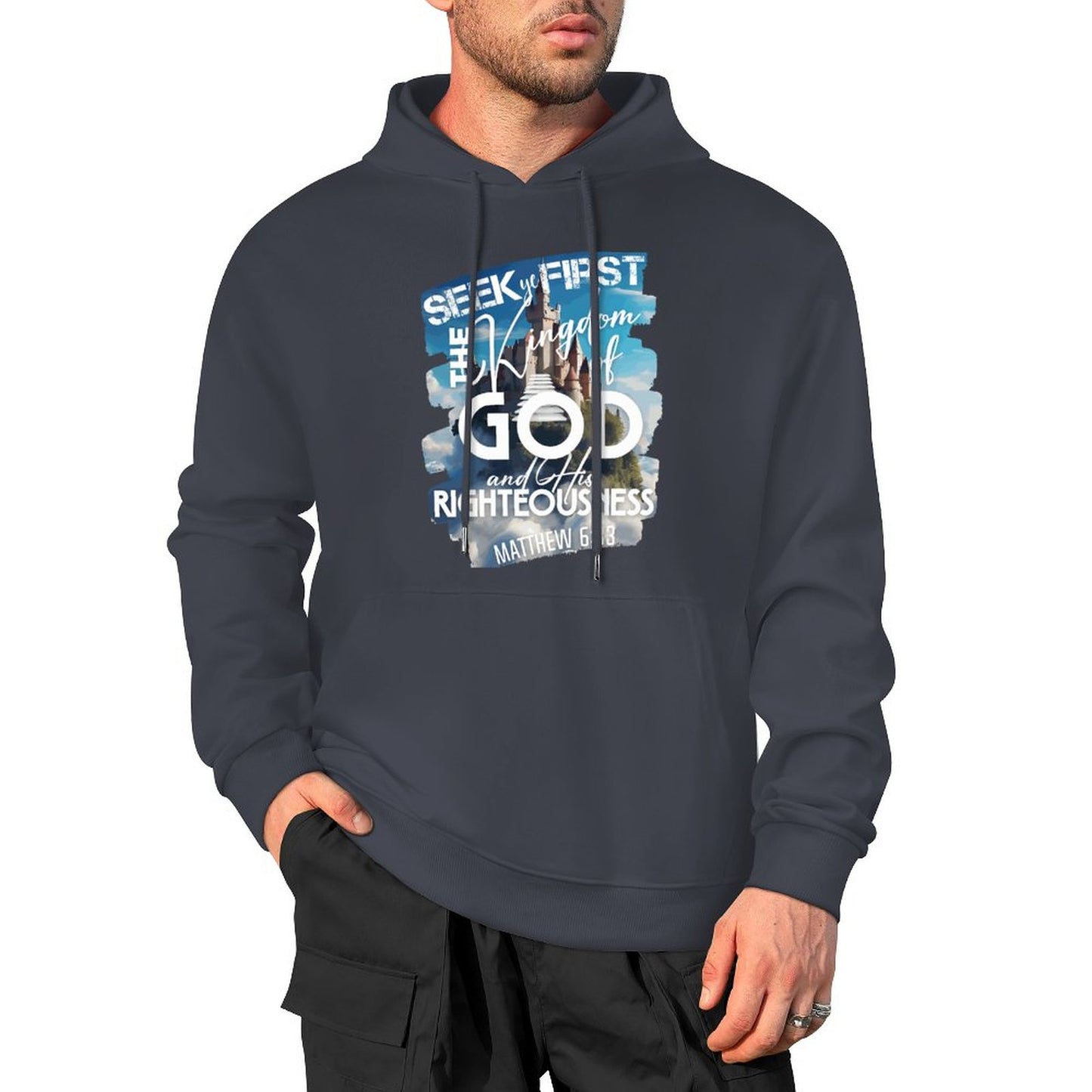 Kingdom of God - Cotton Hoodie with Pocket