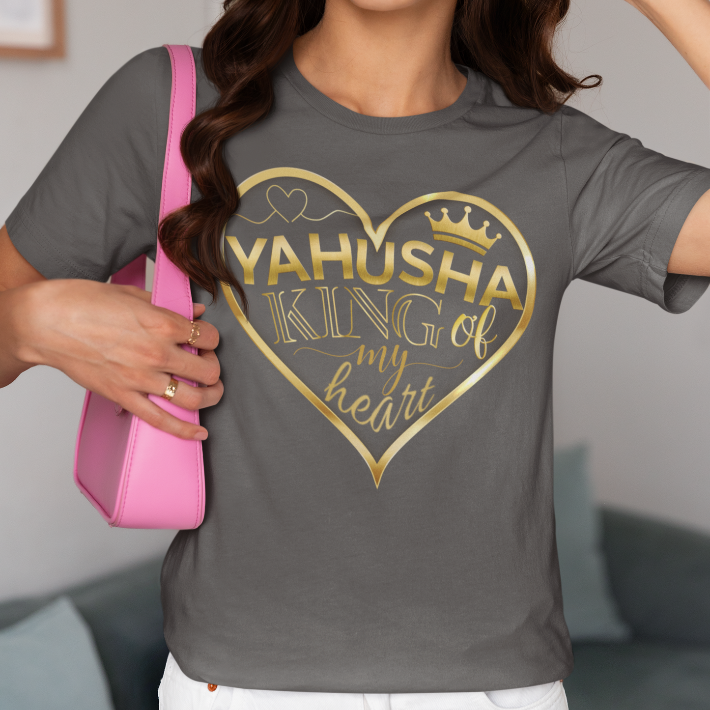 Yahusha, King of My <3 - Women's 100% Cotton Tee
