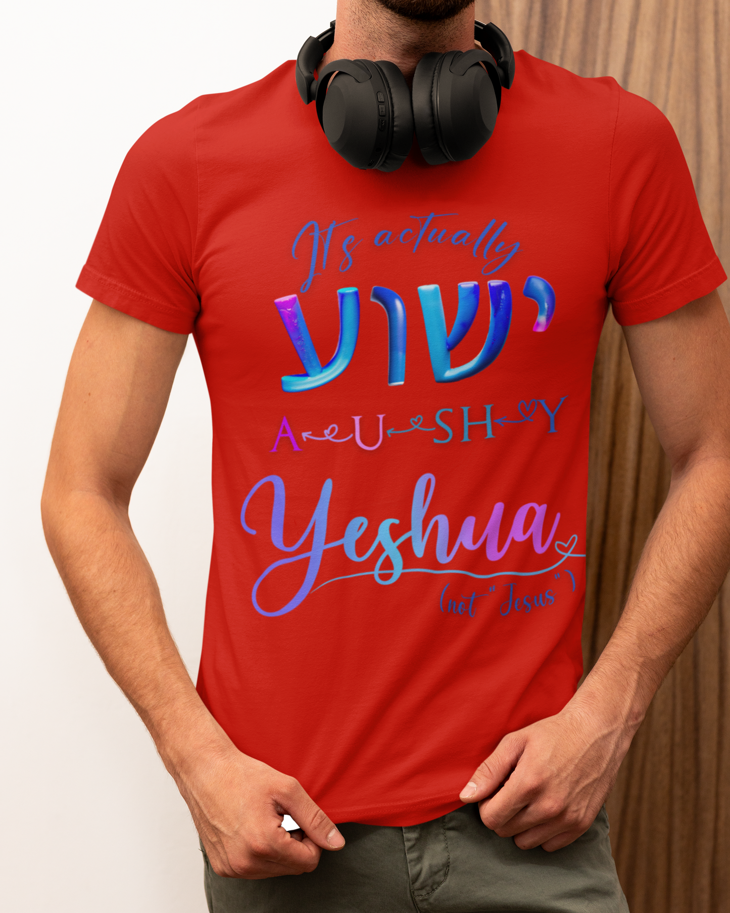 Actually YESHUA - Men's Cotton Tee Shirt